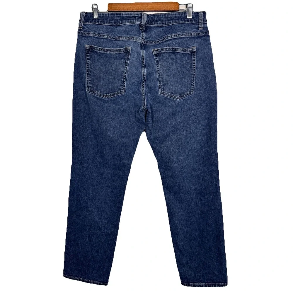 Warp + Weft ORD Chicago Straight‎ Jeans Mens 33x30 Undertow Stretch Denim Blue